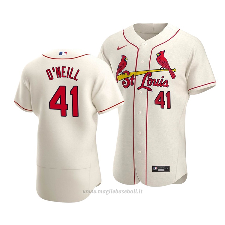 Maglia Baseball Uomo St. Louis Cardinals Tyler O'neill Autentico Alternato Crema